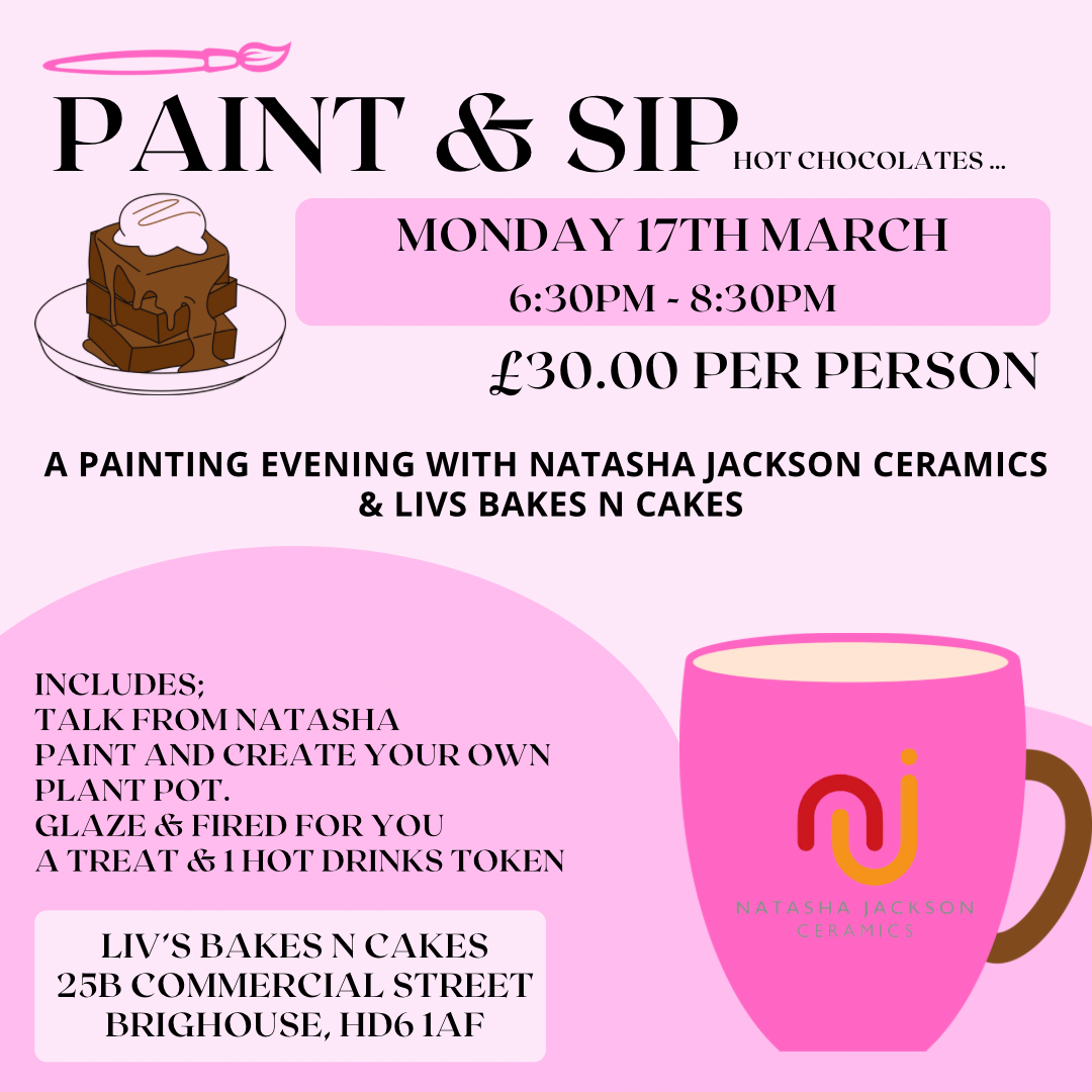 Paint & Sip Plant Pots - 17th March